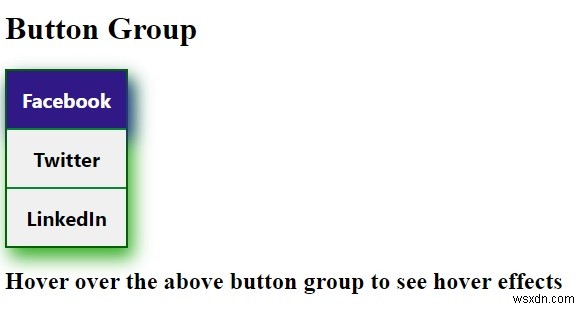 Làm thế nào để tạo một nhóm nút dọc bằng CSS? 