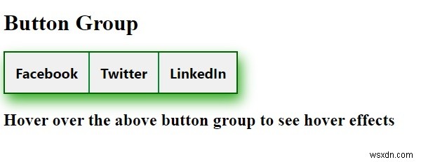 Làm thế nào để tạo một nhóm nút với CSS? 