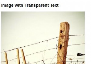 Làm thế nào để tạo một hình ảnh với văn bản nền trong suốt bằng cách sử dụng CSS? 