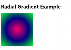 Tạo CSS3 Radial Gradients 