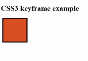 Làm thế nào để tạo hoạt ảnh khung chính CSS3? 