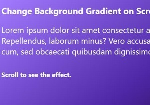 Làm cách nào để tạo màu nền gradient trên cuộn bằng CSS? 