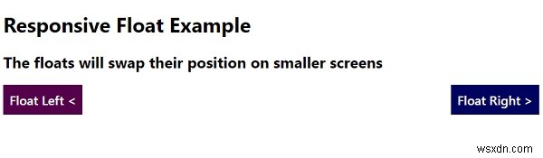 Làm cách nào để tạo các phần tử nổi đáp ứng với CSS? 