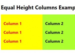 Tạo cột cùng chiều cao (Equal Height Columns) với CSS