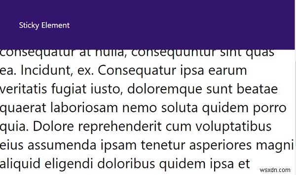 Làm thế nào để tạo một phần tử dính bằng CSS? 