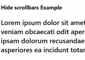 Làm cách nào để ẩn thanh cuộn bằng CSS? 