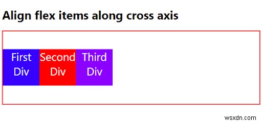 Căn chỉnh các mục linh hoạt dọc theo trục chéo bằng cách sử dụng CSS3 