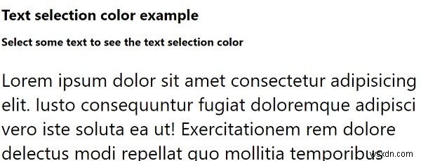 Làm cách nào để ghi đè màu lựa chọn văn bản mặc định bằng CSS? 