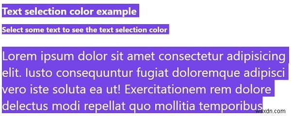 Làm cách nào để ghi đè màu lựa chọn văn bản mặc định bằng CSS? 