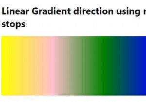 Tạo Gradients tuyến tính bằng cách sử dụng Multiple Color Stops trong CSS 