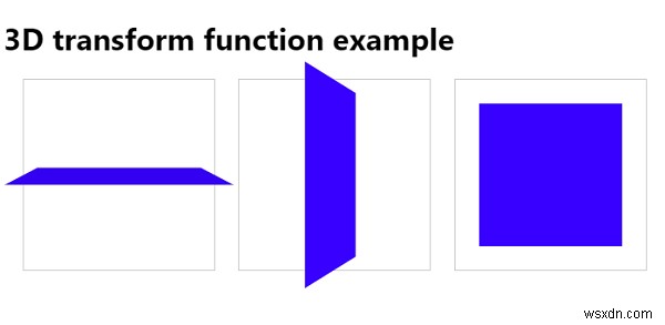 Làm việc với các chức năng chuyển đổi 3D CSS3 