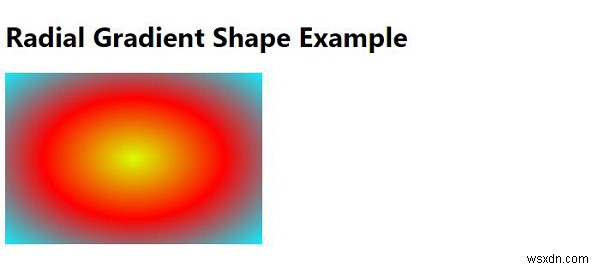Đặt hình dạng của gradient xuyên tâm bằng CSS 