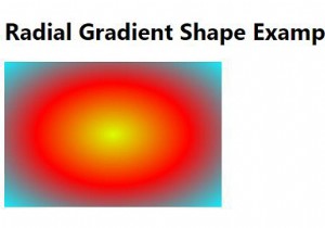 Đặt hình dạng của gradient xuyên tâm bằng CSS 