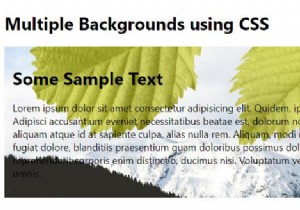 Thêm nhiều background (multiple backgrounds) với CSS3
