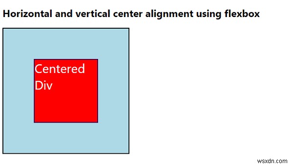 Căn chỉnh tâm theo chiều ngang và chiều dọc với Flexbox trong CSS3 