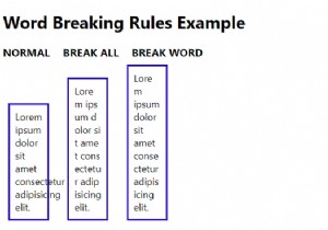 Chỉ định Quy tắc ngắt từ bằng CSS3 
