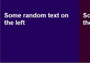 Làm thế nào để tạo một màn hình chia nhỏ (50/50) với CSS? 