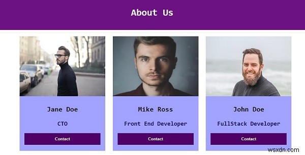 Làm cách nào để tạo trang giới thiệu / giới thiệu về chúng tôi cho trang web bằng CSS? 