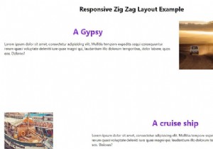 Làm cách nào để tạo bố cục zig zag (xen kẽ) đáp ứng với CSS? 