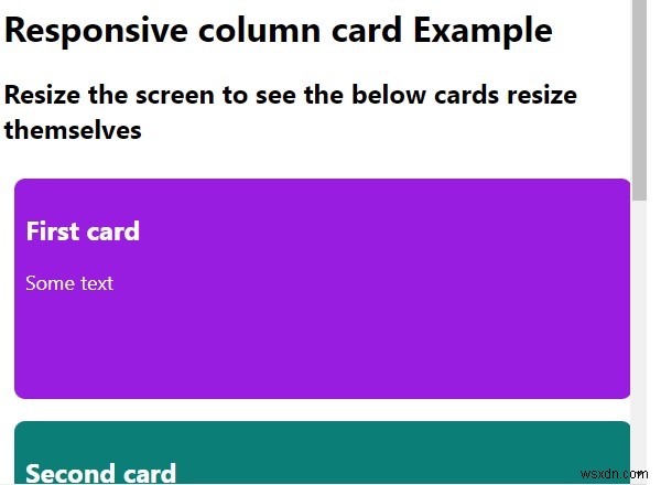 Làm cách nào để tạo thẻ cột đáp ứng bằng CSS? 