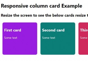 Làm cách nào để tạo thẻ cột đáp ứng bằng CSS? 