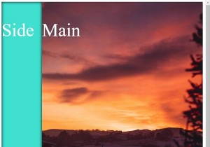 Tạo trang có Sidebar và khu vực nội dung chính với HTML & CSS