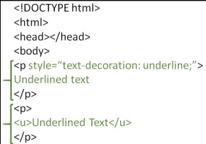 Làm thế nào để gạch dưới một văn bản trong HTML? 