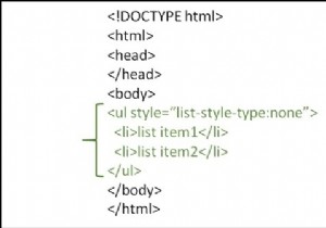 Làm cách nào để tạo danh sách không có thứ tự không có dấu đầu dòng trong HTML? 