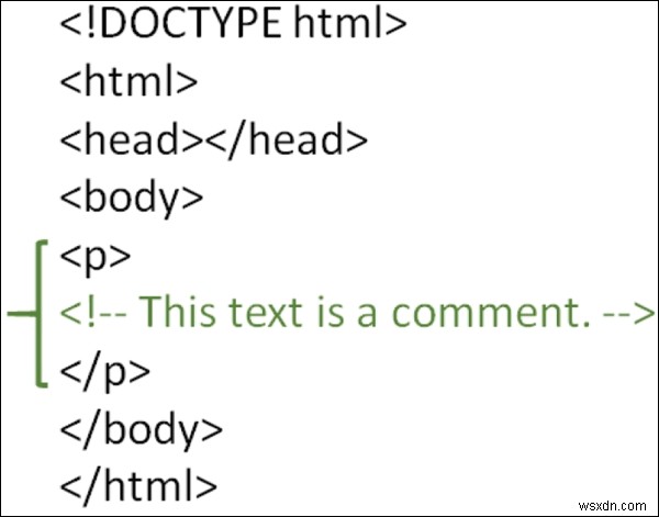 Làm cách nào để tạo bình luận ẩn trong HTML? 