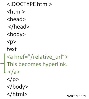 Làm cách nào để liên kết các trang bằng cách sử dụng URL tương đối trong HTML? 
