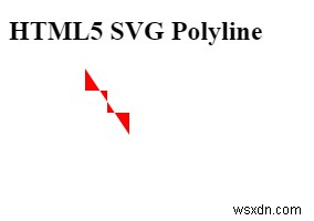 Làm thế nào để vẽ một polyline trong HTML5 SVG? 