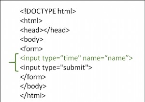 Làm cách nào để sử dụng kiểu nhập thời gian trong HTML? 
