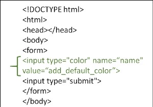 Làm cách nào để sử dụng trường loại đầu vào với bộ chọn màu trong HTML? 