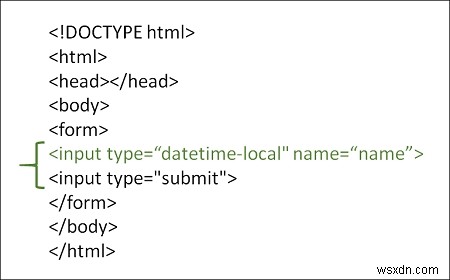 Làm cách nào để sử dụng kiểu nhập datetime trong HTML? 