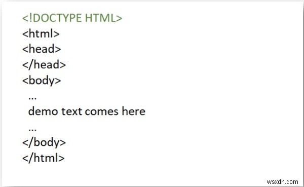 Tại sao chúng tôi sử dụng DOCTYPES trong tài liệu HTML? 