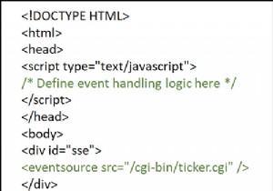 Sự kiện do máy chủ gửi hoạt động như thế nào trong HTML5? 