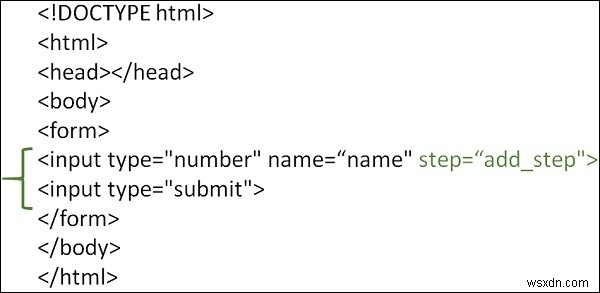 Làm cách nào để sử dụng thuộc tính bước khác nhau trong một đầu vào phạm vi trong HTML? 