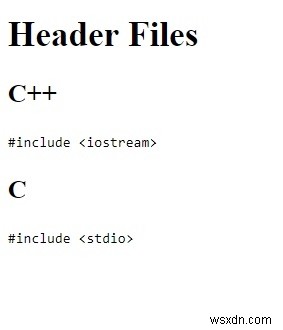 Phần tử mã máy tính HTML 