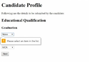 Thuộc tính bắt buộc HTML  select  