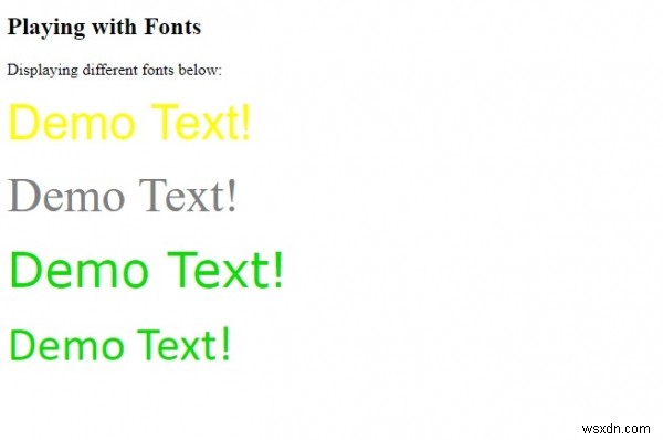 Thẻ  font  HTML 