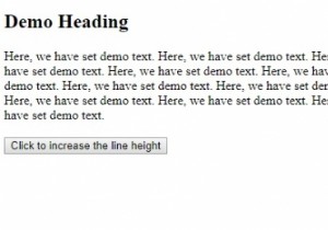 HTML DOM Style lineHeight thuộc tính 