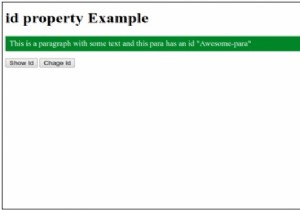 Thuộc tính id DOM HTML 