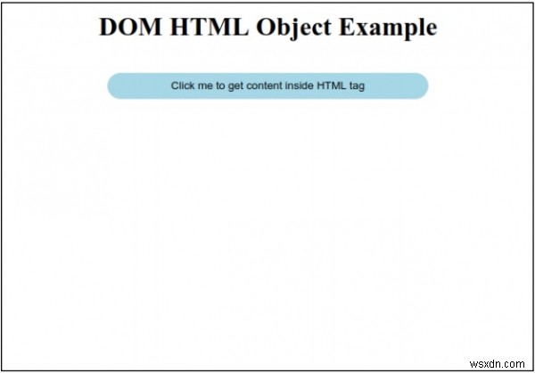 HTML DOM Đối tượng HTML 