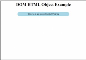 HTML DOM Đối tượng HTML 