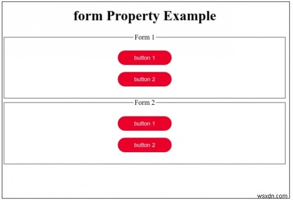 Thuộc tính biểu mẫu nút nhập DOM HTML 