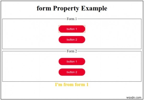 Thuộc tính biểu mẫu nút nhập DOM HTML 