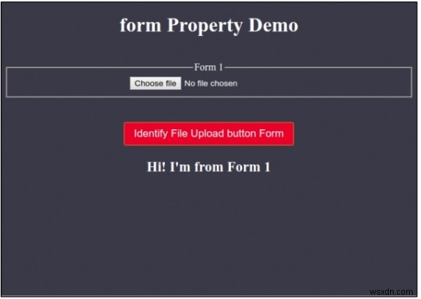 HTML DOM Input File Thuộc tính biểu mẫu tải lên 