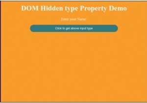 HTML DOM Input Thuộc tính loại ẩn 