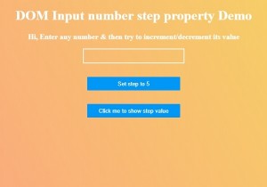 HTML DOM Input Number step Thuộc tính 
