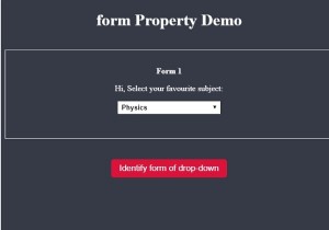 HTML DOM Chọn thuộc tính biểu mẫu 